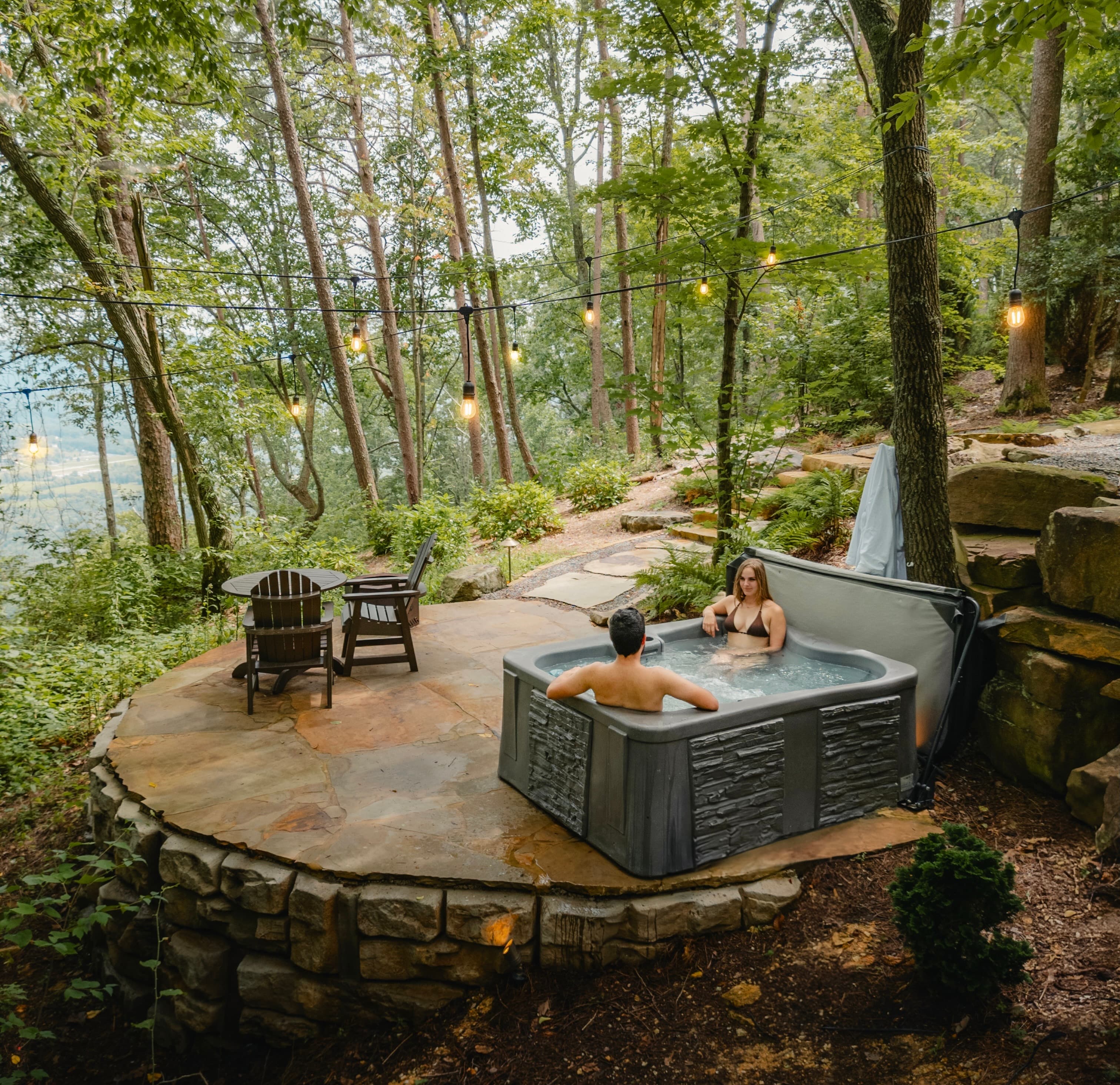 Couple enjoying private time at BOLT FARM